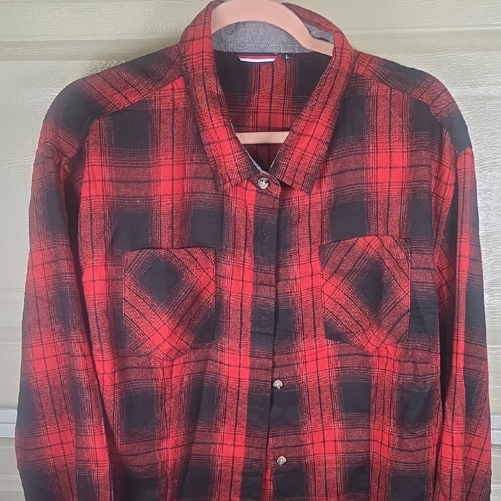 Red and Black Plaid Shirt